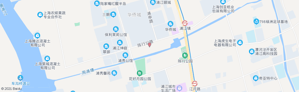 上海鲁陈路陈行路_公交站地图_上海公交_妙搜公交查询2024