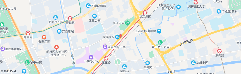 上海沪闵路镇西路_公交站地图_上海公交_妙搜公交查询2024