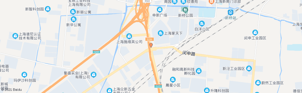 上海加工区(招呼站)_公交站地图_上海公交_妙搜公交查询2024