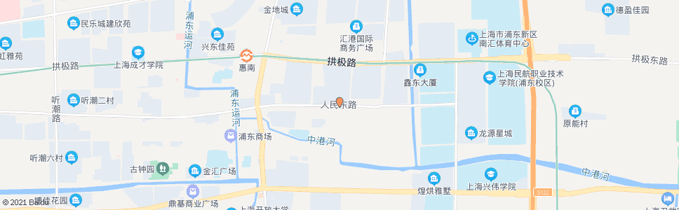 上海人民东路政海路_公交站地图_上海公交_妙搜公交查询2024
