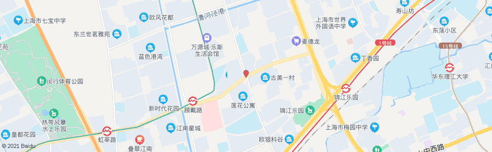 上海莲花路顾戴路(招呼站)_公交站地图_上海公交_妙搜公交查询2024