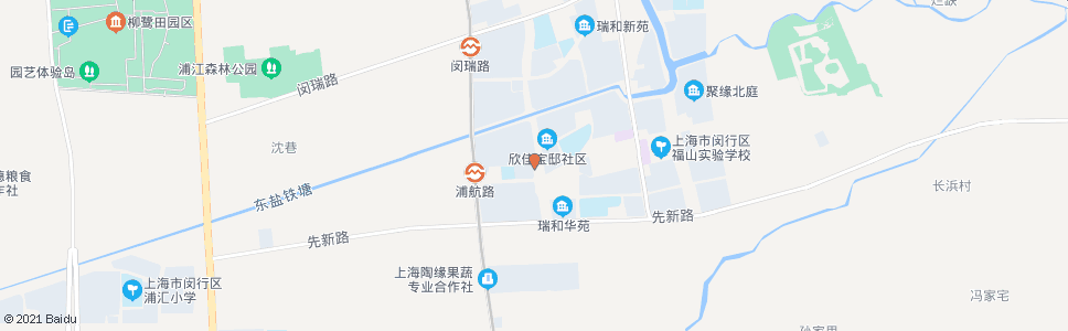 上海闵驰二路浦航路_公交站地图_上海公交_妙搜公交查询2024