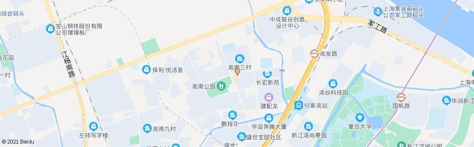 上海淞南新村_公交站地图_上海公交_妙搜公交查询2024