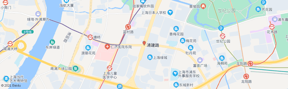 上海杨高南路浦建路_公交站地图_上海公交_妙搜公交查询2024