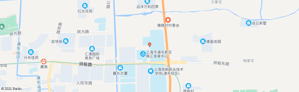 上海学海路拱北路_公交站地图_上海公交_妙搜公交查询2025