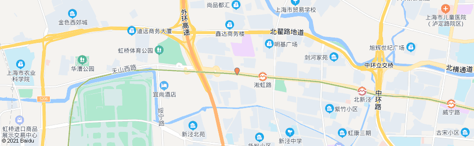 上海天山西路协和路_公交站地图_上海公交_妙搜公交查询2024