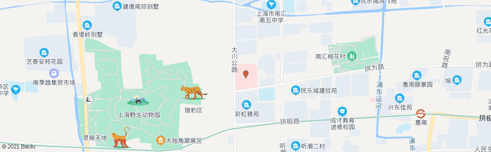 上海大川公路拱乐路(南汇中心医院)_公交站地图_上海公交_妙搜公交查询2024