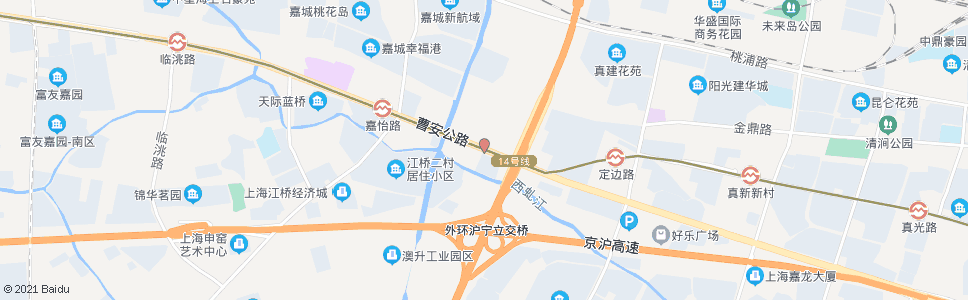 上海曹安公路外环高速公路_公交站地图_上海公交_妙搜公交查询2024