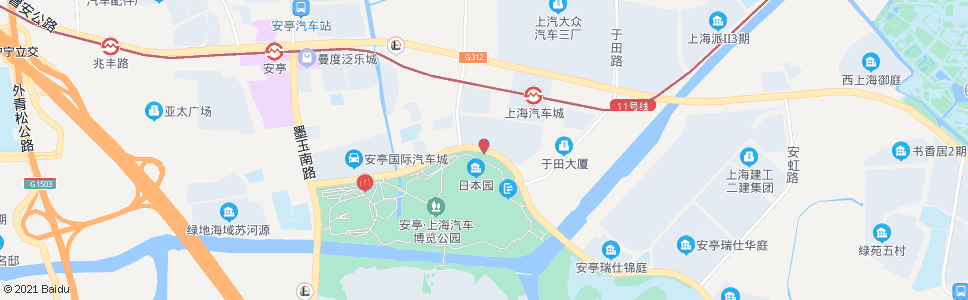 上海博园路米泉南路_公交站地图_上海公交_妙搜公交查询2024
