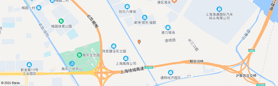 上海港绣路华东路_公交站地图_上海公交_妙搜公交查询2024