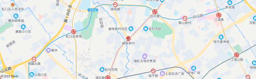 上海四平路曲阳路_公交站地图_上海公交_妙搜公交查询2024