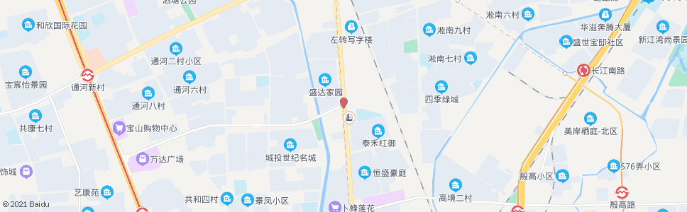 上海一二八纪念路江杨南路_公交站地图_上海公交_妙搜公交查询2024