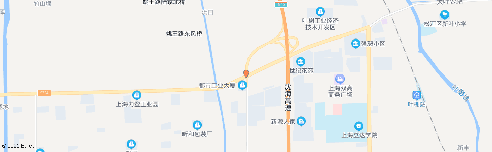 上海叶新公路叶旺路_公交站地图_上海公交_妙搜公交查询2024