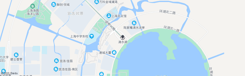 上海滴水湖_公交站地图_上海公交_妙搜公交查询2024