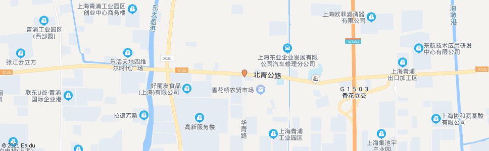 上海华青路北青公路_公交站地图_上海公交_妙搜公交查询2024