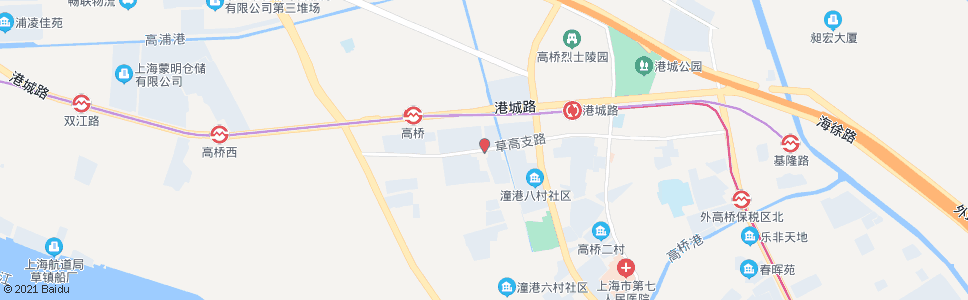 上海和龙路草高支路_公交站地图_上海公交_妙搜公交查询2024