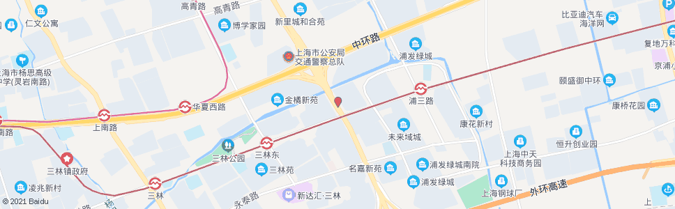 上海杨高南路三林路_公交站地图_上海公交_妙搜公交查询2025