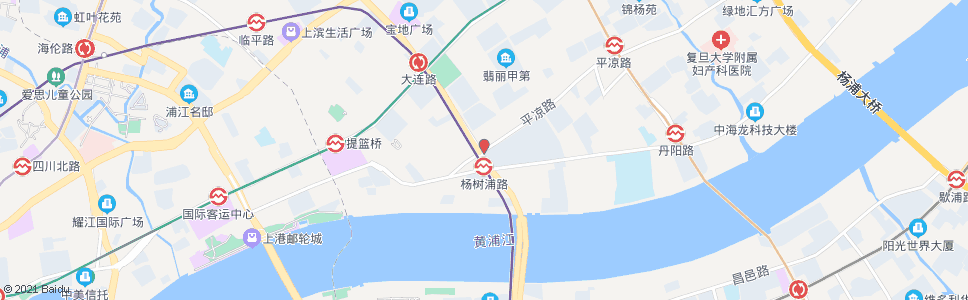 上海平凉路大连路_公交站地图_上海公交_妙搜公交查询2024