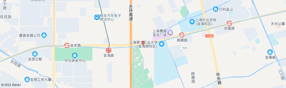 上海金海路环东二大道_公交站地图_上海公交_妙搜公交查询2024