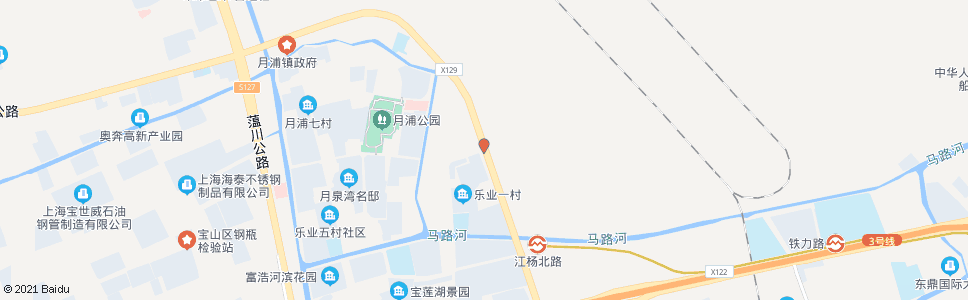 上海江杨北路四元路_公交站地图_上海公交_妙搜公交查询2024