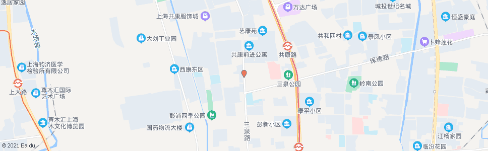上海三泉路保德路_公交站地图_上海公交_妙搜公交查询2024