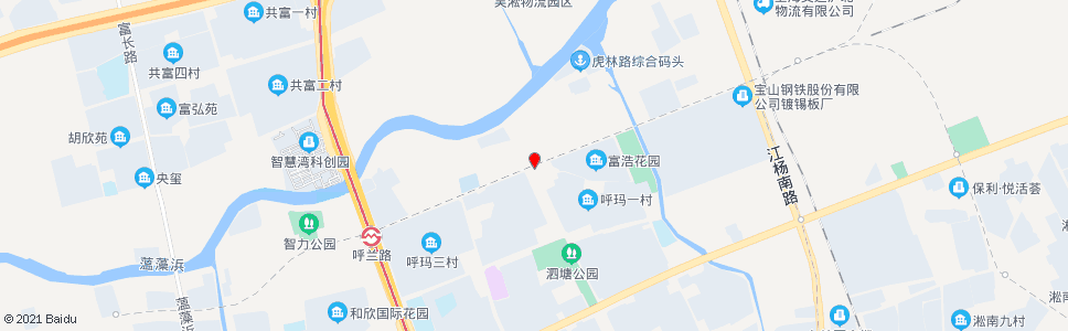 上海呼兰路爱辉路_公交站地图_上海公交_妙搜公交查询2024