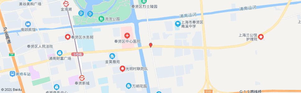 上海金钱公路南奉公路_公交站地图_上海公交_妙搜公交查询2024