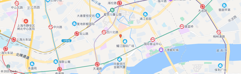 上海吴淞路海宁路_公交站地图_上海公交_妙搜公交查询2024