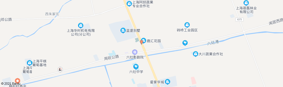 上海六灶(南六公路周祝公路)_公交站地图_上海公交_妙搜公交查询2024