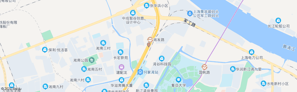 上海淞发路逸仙路_公交站地图_上海公交_妙搜公交查询2025