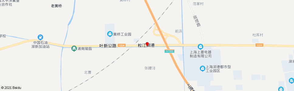 上海叶新公路中二路_公交站地图_上海公交_妙搜公交查询2024