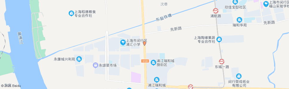 上海浦星公路盐铁路_公交站地图_上海公交_妙搜公交查询2024
