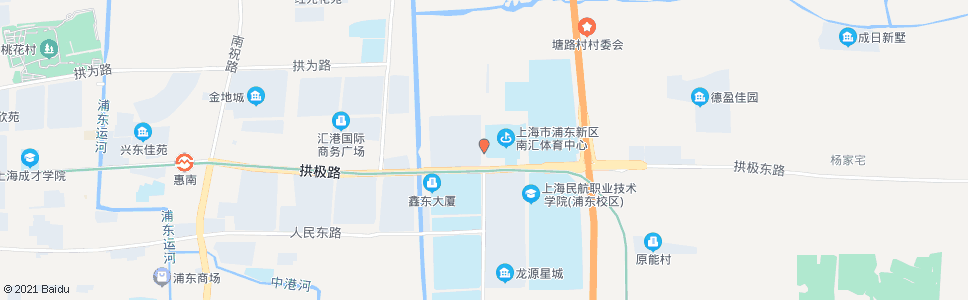 上海观海路拱极路_公交站地图_上海公交_妙搜公交查询2025