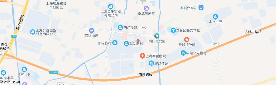上海奉城高级中学_公交站地图_上海公交_妙搜公交查询2024
