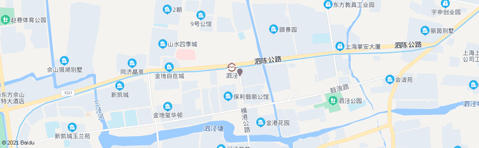 上海泗陈公路横港公路(9号线泗泾站)_公交站地图_上海公交_妙搜公交查询2024