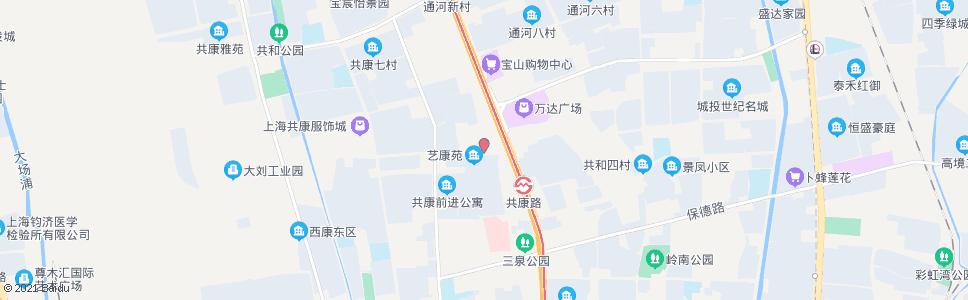 上海共康路共和新路_公交站地图_上海公交_妙搜公交查询2024