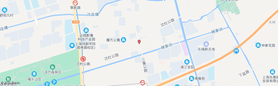 上海沈杜公路三鲁公路(谈家港)_公交站地图_上海公交_妙搜公交查询2024