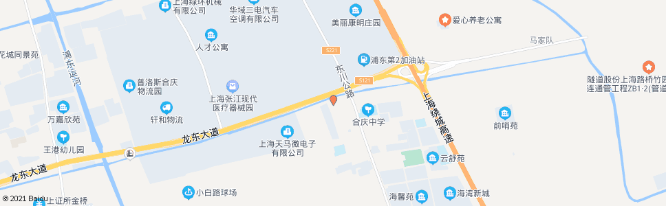 上海东川公路龙东大道(庆云寺)_公交站地图_上海公交_妙搜公交查询2024