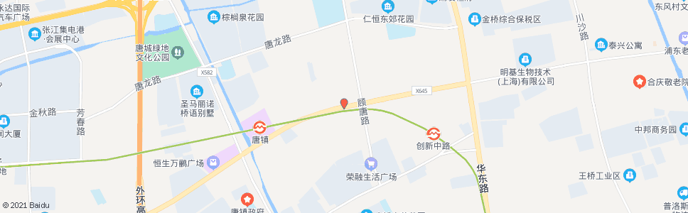 上海高科东路顾唐路_公交站地图_上海公交_妙搜公交查询2024