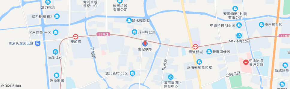 上海城中北路盈港路(世纪联华)_公交站地图_上海公交_妙搜公交查询2024