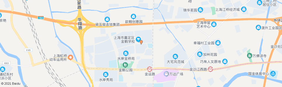 上海鹤霞路金园一路(金耀学校)_公交站地图_上海公交_妙搜公交查询2024