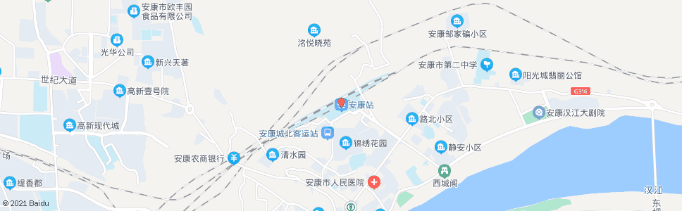 安康二桥_公交站地图_安康公交_妙搜公交查询2024