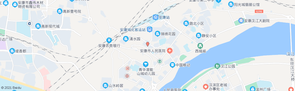 安康铁五处_公交站地图_安康公交_妙搜公交查询2024