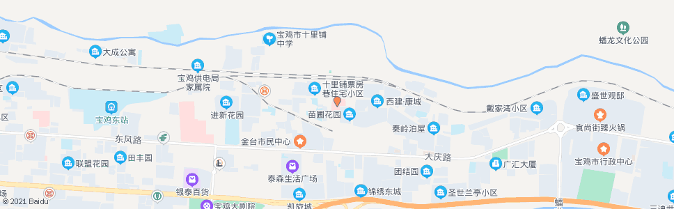 宝鸡解放军第三医院_公交站地图_宝鸡公交_妙搜公交查询2024