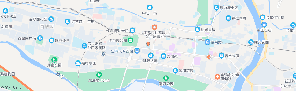 宝鸡经二路小学_公交站地图_宝鸡公交_妙搜公交查询2024