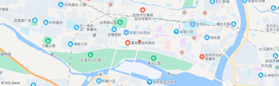 宝鸡胜利桥北_公交站地图_宝鸡公交_妙搜公交查询2024