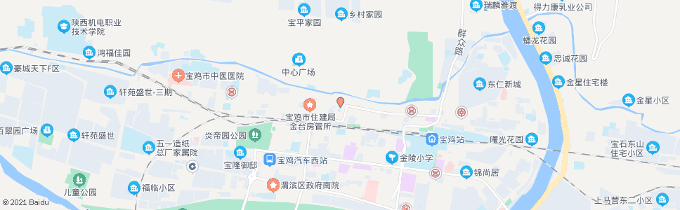 宝鸡红旗路北口_公交站地图_宝鸡公交_妙搜公交查询2024