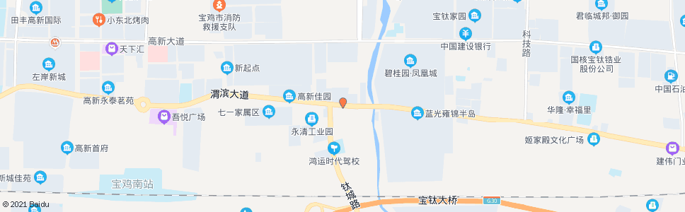 宝鸡科技路南口_公交站地图_宝鸡公交_妙搜公交查询2024