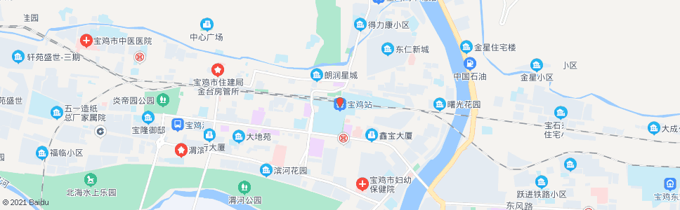 宝鸡凌云路_公交站地图_宝鸡公交_妙搜公交查询2024