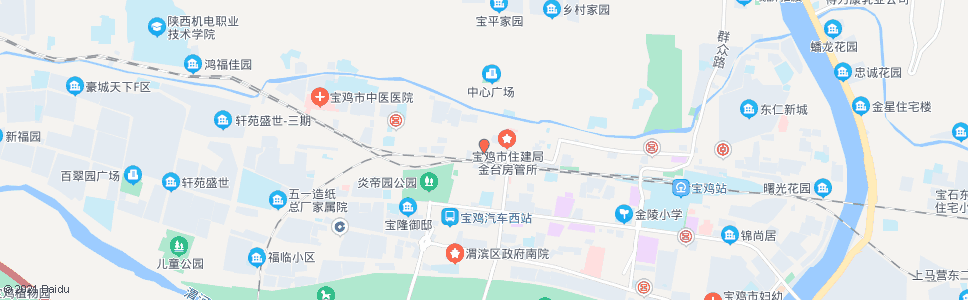 宝鸡长青路东口_公交站地图_宝鸡公交_妙搜公交查询2024